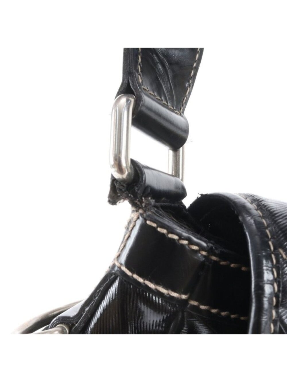 Gucci Crest Emblem Quilted Shoulder Bag Crossbody Messenger Business Black - Picture 9 of 11